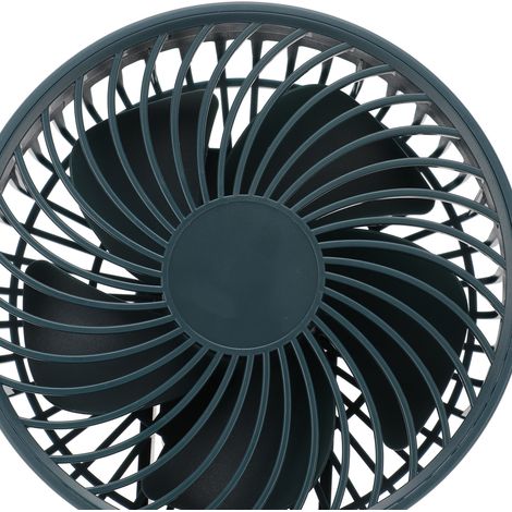 Ventilateur de Bureau Mini Portable USB avec Clip et Magnétique  3 Vitesses  ABS  Vert  2000mAh  Bloc d'alimentation USB Inclus (1/5)