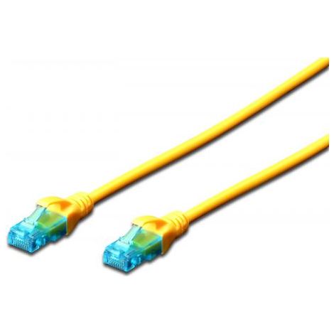 Cavo patch DIGITUS UTP cat. 5e 0,5 m PVC giallo