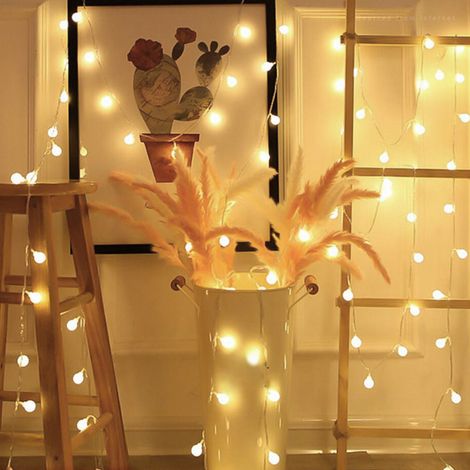10 m lange Lichterkette mit 100 LED-Lampen für den Innenbereich, Lichterkette (1/5)