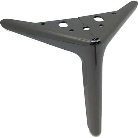 Pieds de table triangulaires noirs 4 x 15 cm, pieds de meubles en métal à monter soi-même pour armoires, canapés, tables basses, meubles TV et autres meubles. (1/5)