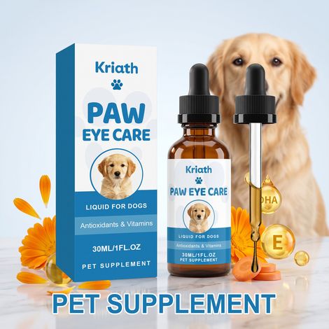 Solution nettoyante pour les yeux des chiens, soin quotidien doux pour les chiens -- 30 ml (1/5)