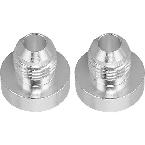 Lot de 2 raccords universels AN6 mâles en alliage d'aluminium usiné, filetage mâle 1/2 pouce, pour joints de tuyauterie. (1/5)