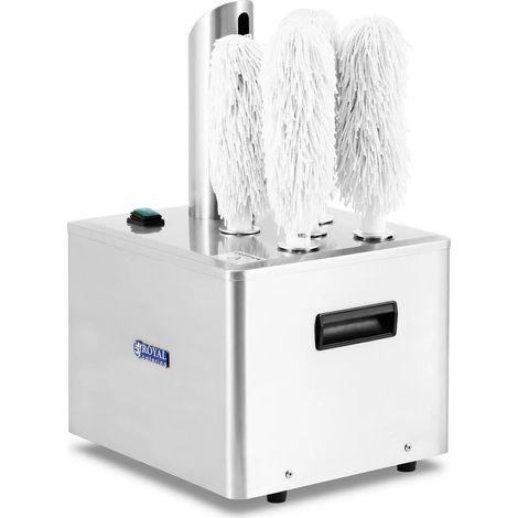 Pulidora de vidrio con 5 rodillos 1320 vatios 330 vasos/h acero inoxidable aluminio plateado 140009576 (1/5)