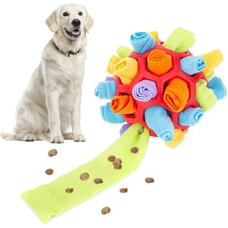 Balle à Renifler pour Chien, Tapis à Renifler Ballon pour Chiens Jouet Interactif pour Chien de L'anxiété Jouet à Renifler pour Chien pour Petit Moyen Grand Chien Soulagement (1/4)
