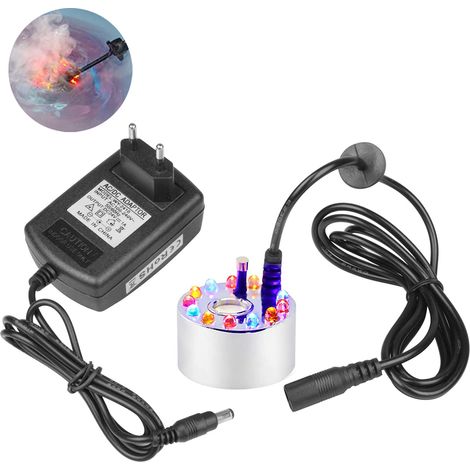 Générateur De Brouillard À Ultrasons - 24 W - Câble 2,3 M - Pour Bassin Et Aquarium - 12 Couleurs Led - 1 Pièce (1/5)