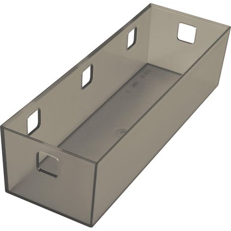 Ninka Banio Behälter 3-fach für Schubladeneinsatz, graphit transluzent 251x84mm (1/5)