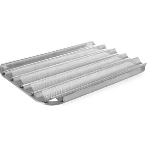 Baguette-Backblech 60x40cm 5 Rillen - Hendi 808238
