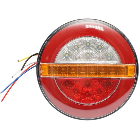 Luce freno posteriore rotonda LED 12V/24V universale 140x40mm Breckner Germany (1/5)