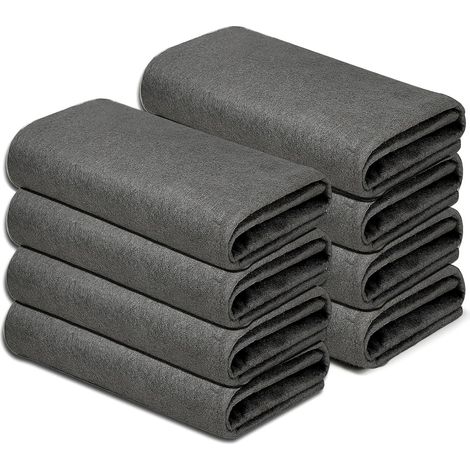 Chiffon Magique, Lot de 8 Chiffons de Nettoyage Magique Épaissi,Chiffon Magique vitre sans Trace pour Vitre Voiture Salle de Bain Cuisine Bureau (30x30cm (1/5)