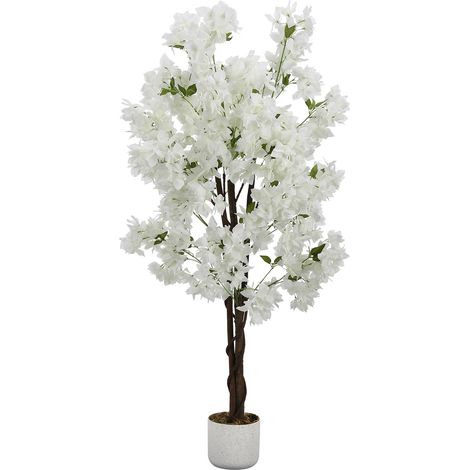 Cerisier Artificiel en Fleurs 120/150/180 cm Plante Artificielle en Pot avec Fleurs pour la Maison, Le Bureau et la décoration de Mariage Arbre Artificiel (1/5)