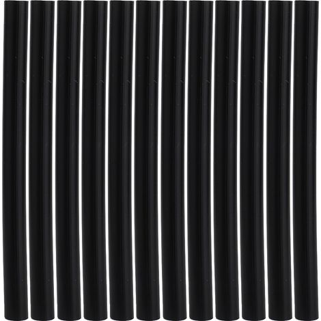 12 Bâtonnets de colle thermofusible noire pour perruques et extensions capillaires, outil de coiffure professionnel. (1/5)