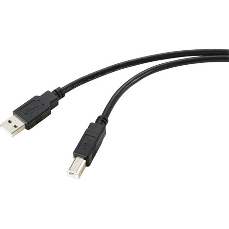 Renkforce Câble USB USB 2.0 USB-A mâle, USB-B mâle 15.00 m noir actif avec amplification du signal RF-5720400 C875772 (1/4)