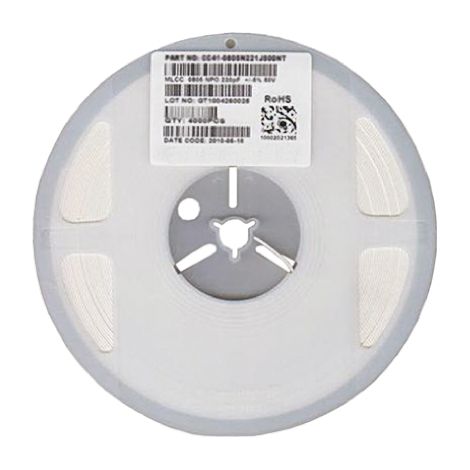 Condensateur céramique multicouche MLCC CMS, 2.2nF, 16V c.c., ±10%, diélectrique : X7R