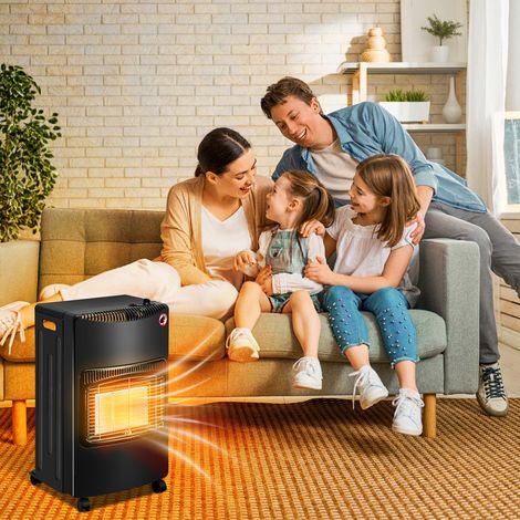 Jiubiaz Mobile Gasheizung für 10-kg-Gasflaschen mit Regler, Schlauch und Klemme (1/5)