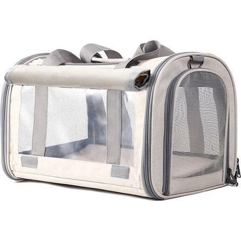 Sac de transport pour chat pliable et portable, sac à main multi-usages pour déplacements (1/5)