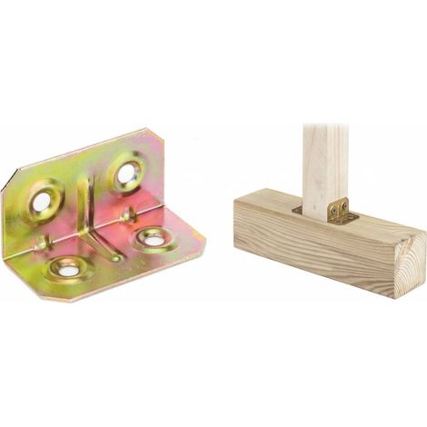 200 x PIASTRA 161 ANGOLARE ACCIAIO TROP 40X20X20 MM