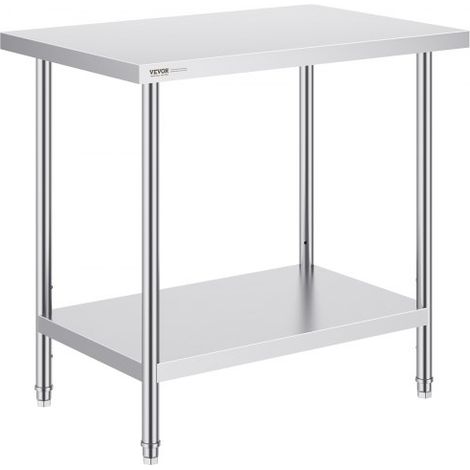 Tavolo da Lavoro in Acciaio Inossidabile 610 x 914 x 864 mm (1/5)