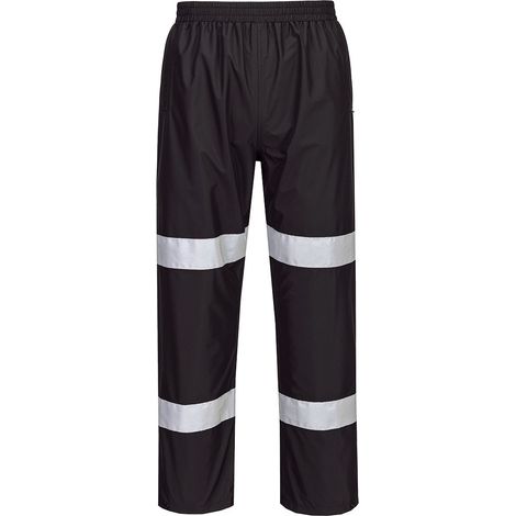 Pantaloni impermeabili leggeri Iona pieghevoli - Taglia L - Nero - Portwest