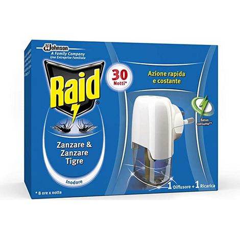 RAID DIFFUSORE PIÙ RICARICA LIQUIDO 30 NOTTI (1/2)