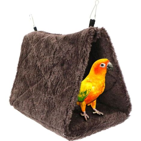 Hamaca Peony Bird Nido de Loro Juguete para Pájaros, Cama Colgante para Jaula de Peluche, Tienda Nido para Pájaros, Cama Cálida, Cama de Invierno para Mascotas para Guacamayos, Periquitos y Cacatúas (1/4)