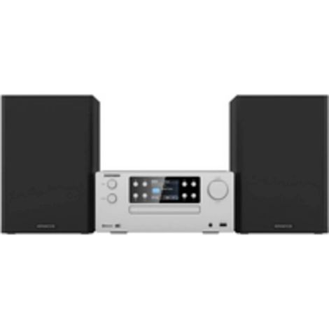 [NEUWERTIG] B-Ware Kenwood Stereoanlage Kompaktanlage Micro Hi Fi System Cd Player Dab Usb Silber