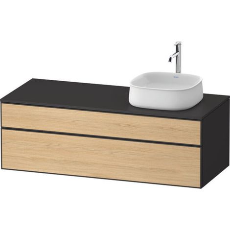 Duravit Zencha Konsolenwaschtischunterbau, 1300x550mm, 1 Auszug, (1/2)