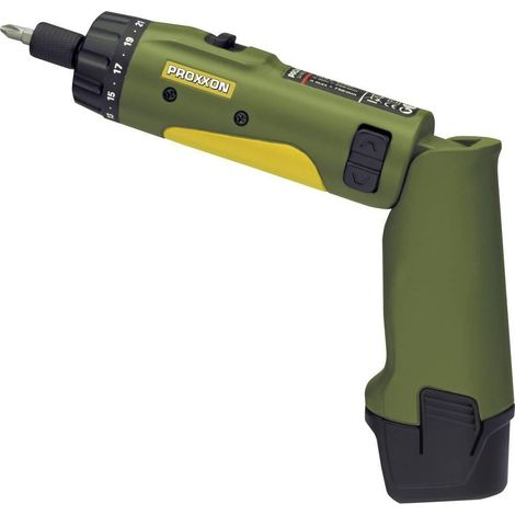 Proxxon 29840 taladro atornillador articulado inalámbrico negro verde
