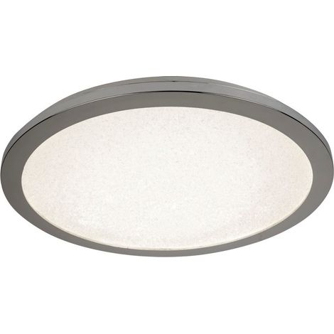 Searchlight Flush - Salle de bains à DEL intégrée à 1 lumière, chrome, blanc IP44 (1/3)