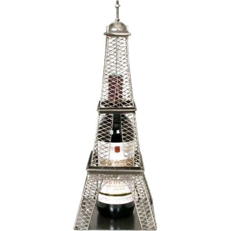 Support bouteille métallique Tour Eiffel