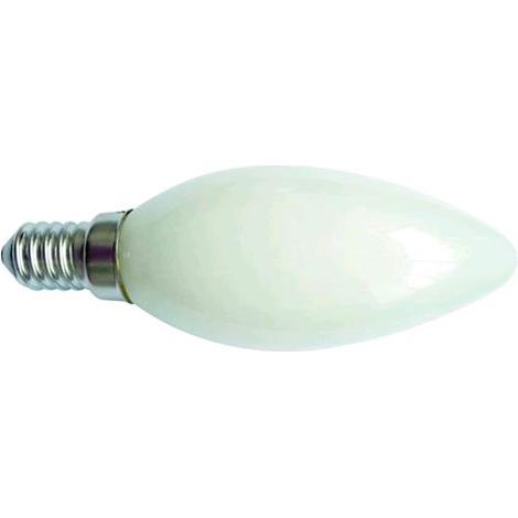 LAMPADA LED VIGOR SATINATA CANDELA CALDA E14 4.0W-420LM conf. 6 pezzi