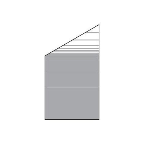 VETRO Glasscheibe ECKE links B 1030 x H 1200/1800 mm