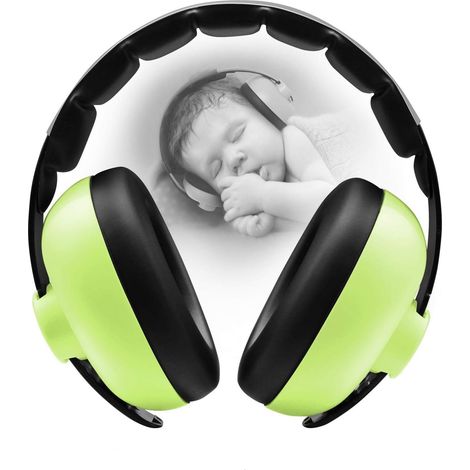 1 casque antibruit, casque antibruit d'apprentissage du sommeil (vert matcha) - 11436 (1/4)