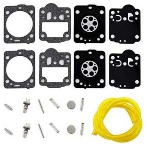 Set di 2 membrane per carburatore con tubo flessibile per motoseghe Husqvarna 235, 236, 240, in sostituzione dei modelli Zama RB-149, C1T-EL41A, C1T-W33, C1T-W33A, C1T-W33B e C1T-W33C. (1/4)