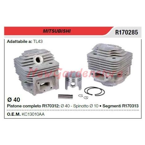 Cilindro pistone segmenti MITSUBISHI decespugliatore TL43 R170285