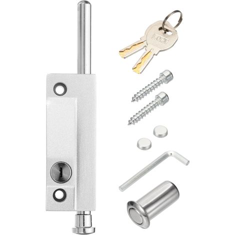 Serrures Pour Porte Coulissante serrure de sûreté Gris Argenté (1/5)