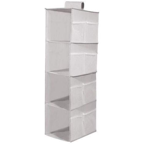 Un organisateur de penderie suspendu, pratique et pliable, qui maximise l'espace de rangement. Sa conception repliable le rend idéal pour les voyages, tout en restant fin et respirant. (1/5)