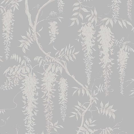 Next WISTERIA TRAILS Grau Vliestapete 10mx52cm (1/5)