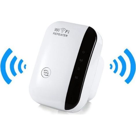 Amplificateur WiFi, amplificateur Internet sans fil domestique 2,4 G, répéteur de portée Wi-Fi super amélioré 300 Mbps, répéteur de signal WLAN, installation et couverture faciles