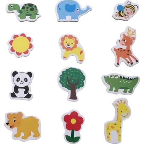 60 pièces bois animal créatif drôle mignon aimants pour réfrigérateur pour pour tableau blanc décoration maison MAGNETS - MAGNETS