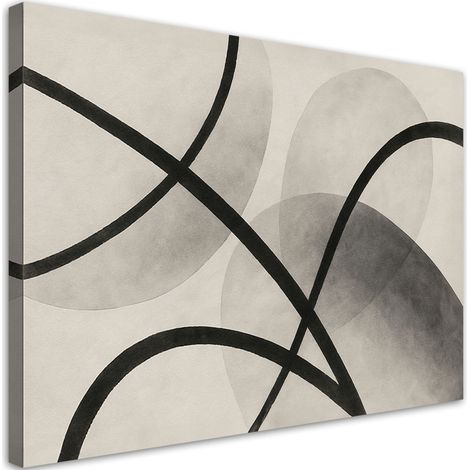 Quadro su tela, Astrattismo geometrico Pastelli - 120x80 (1/3)