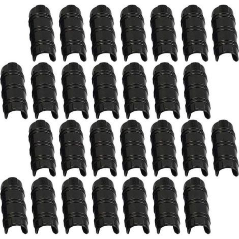Lot De 30 Clips De Fixation, Colliers De Serrage En Plastique Pc Pour Tuyaux De 20 mm, Idéal Pour Fixer Bâches, Filets Et Films (1/5)