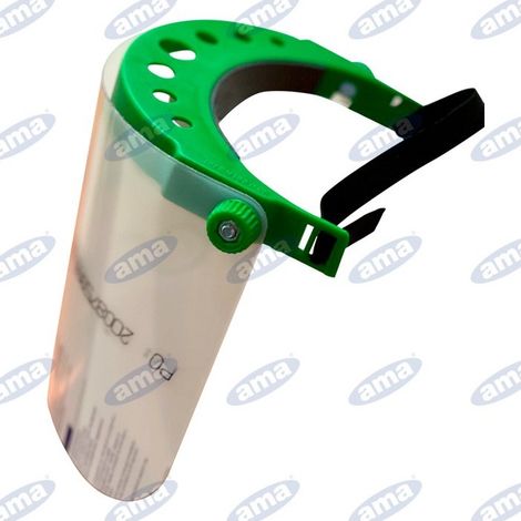 Visière de protection en polycarbonate, avec sangle réglable 08840 (1/4)