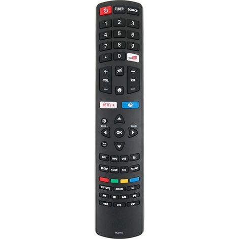 Télécommande pour téléviseur compatible RC311S de remplacement (1/5)
