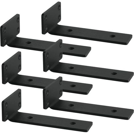 Equerre Etagere Murale,equerre fixation 20cm, Support etagere murale,Equerre Charge Lourde,Support étagère Murale ,Lot de 6
