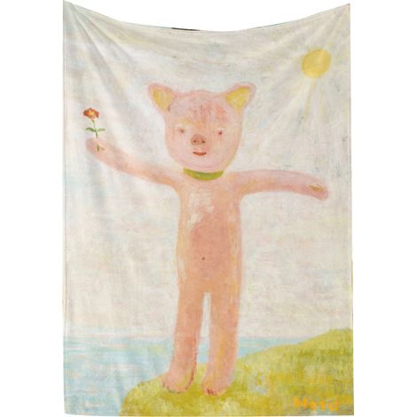 Couverture imprimée artistique 140x200 cm - Lavable en machine - Décoration de fête - Modèle BL682-5 (1/5)