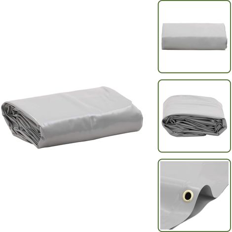 Abdeckplane Grau 1x2,5 m 650 g/m² - Abdeckplane - Plane - Schutzhülle - Wasserdichte Plane - Wetterfeste Plane (1/5)