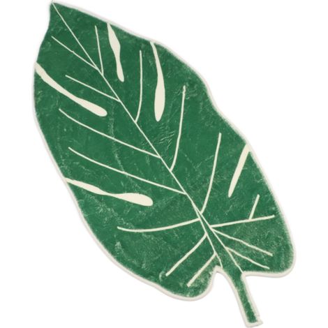 Tapis à feuilles doux multifonctionnel pour Table basse, tapis de bain à fond antidérapant pour salle de bain et salon 50X120cm (1/5)