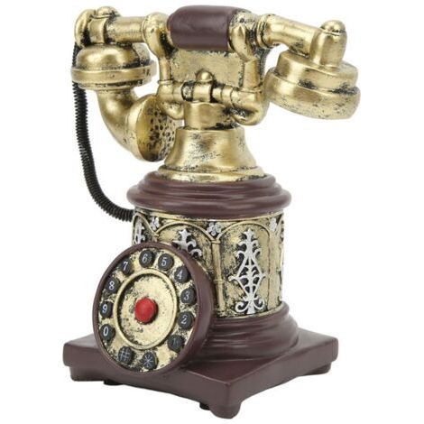 Ornement de téléphone antique Ornements de téléphone fixe vintage Ornements décoratifs pour la maison pour le café et le bureau à (1/4)