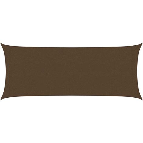 vidaXL Vela Parasole 160 g/m² Marrone 2x5 m in HDPE