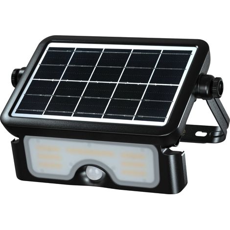 Proiettore LED 3CCT Solare IP65 con Sensore di Movimento PIR e Sensore Crepuscolare 7 W (1/5)